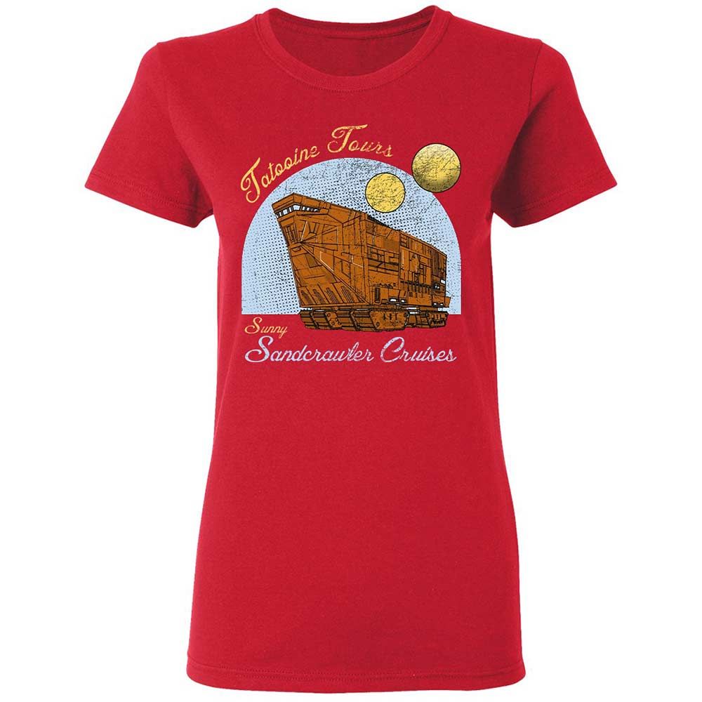 Women's T-Shirt - B8P81X5G - Red - 9