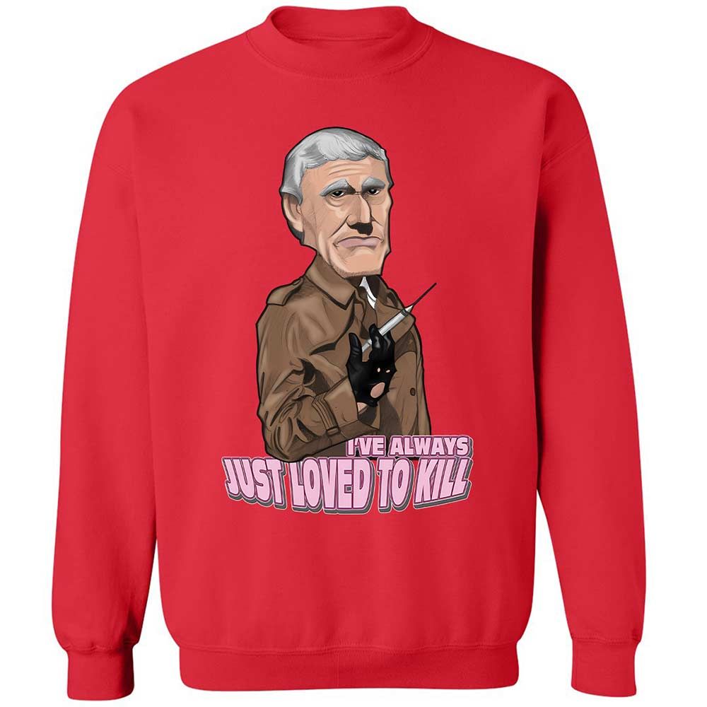 Classic Unisex Sweatshirt - HXZGX7AM - Red - 9
