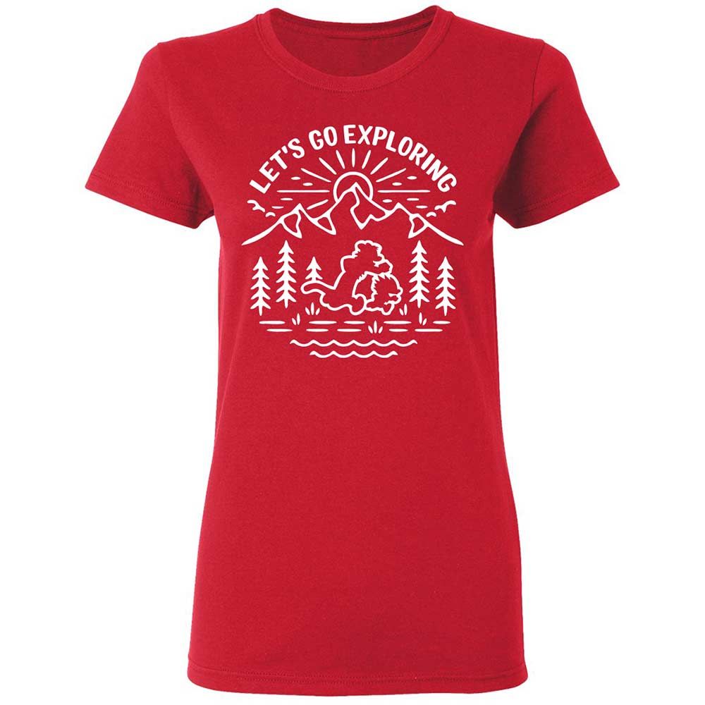 Women's T-Shirt - EU58BQQK - Red - 9