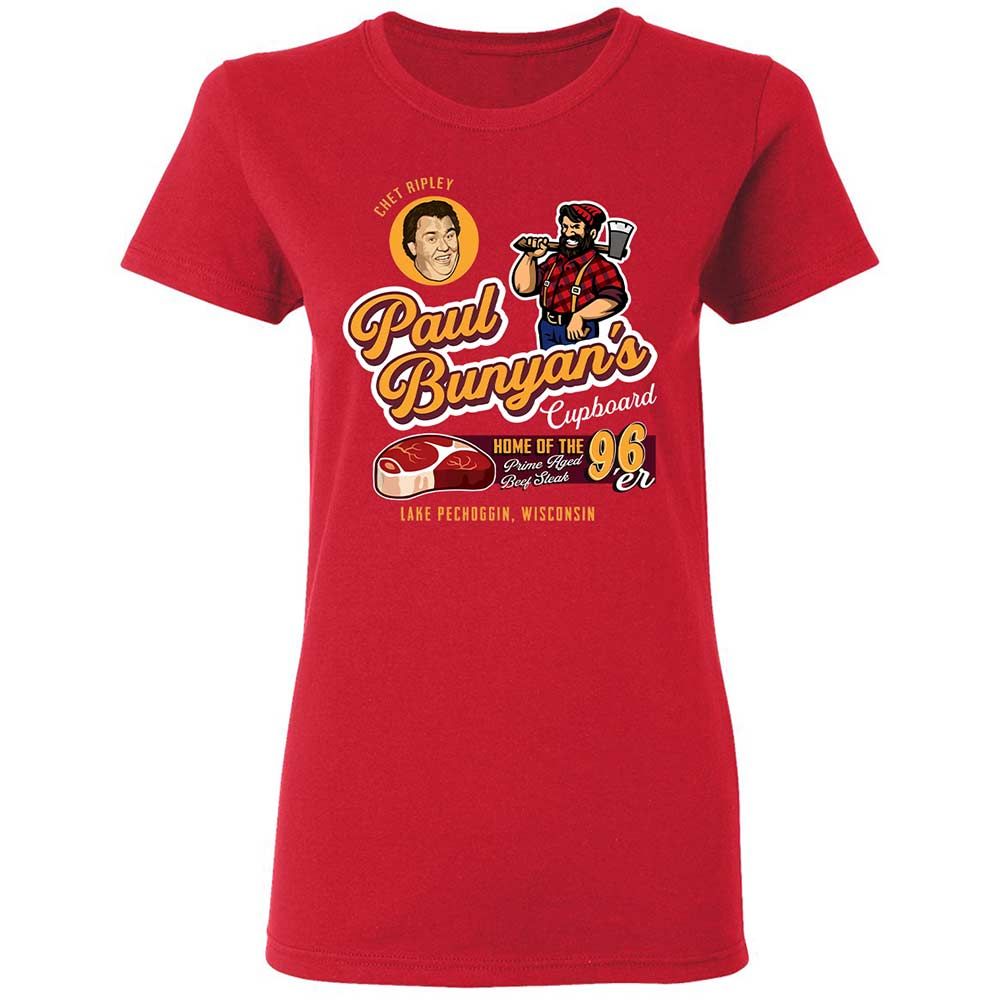 Women's T-Shirt - AJGPF7ZV - Red - 9
