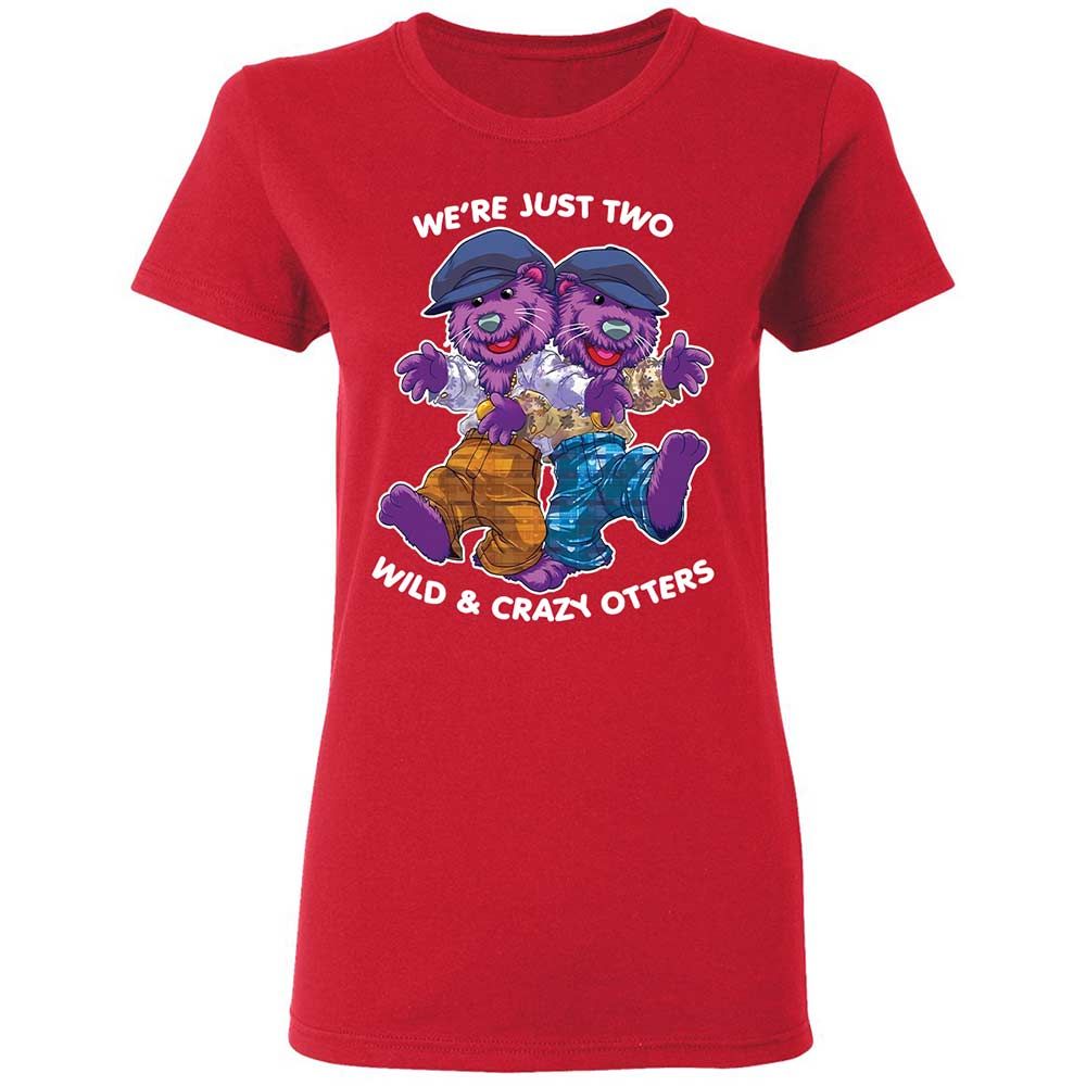 Two wild & crazy otters - Red - 9