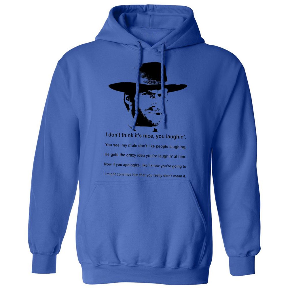 Clint Eastwood Mule Quote - Royal - 9