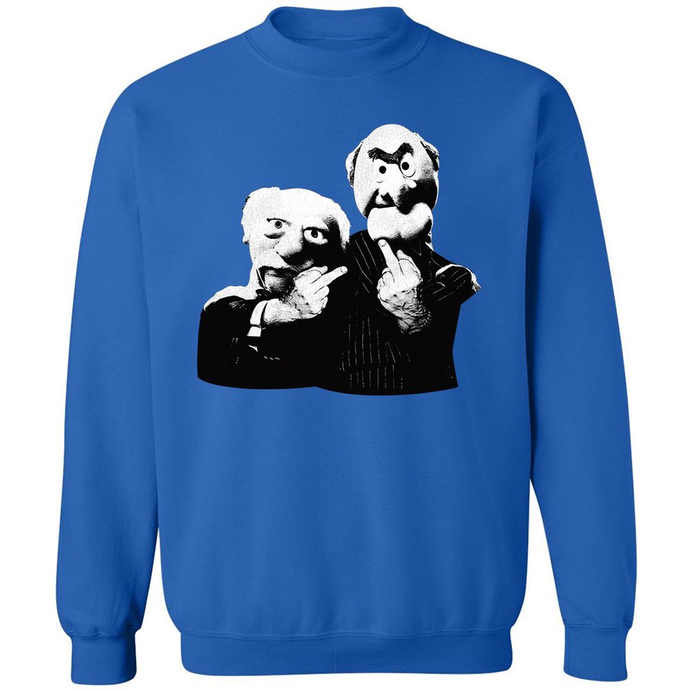 Statler and Waldorf Middle Finger - Royal - 9