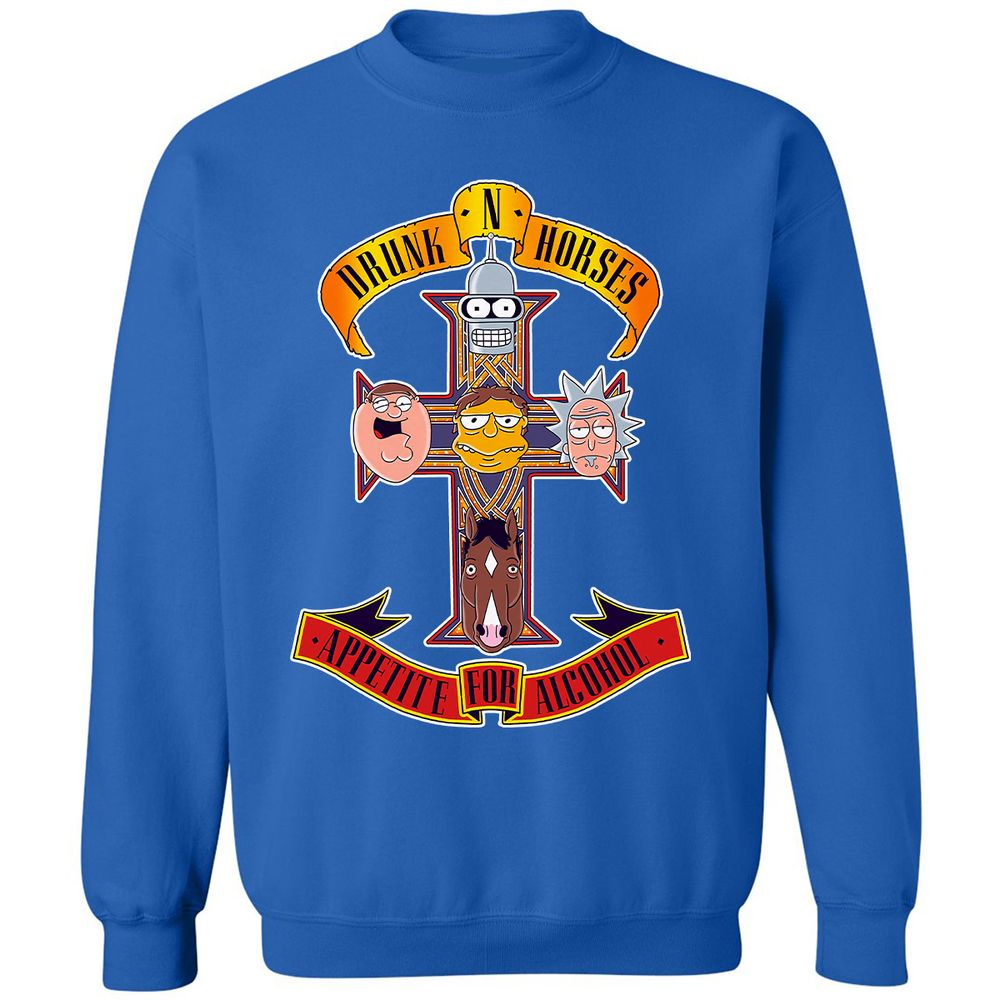 Classic Unisex Sweatshirt - GK67TS2W - Royal - 9