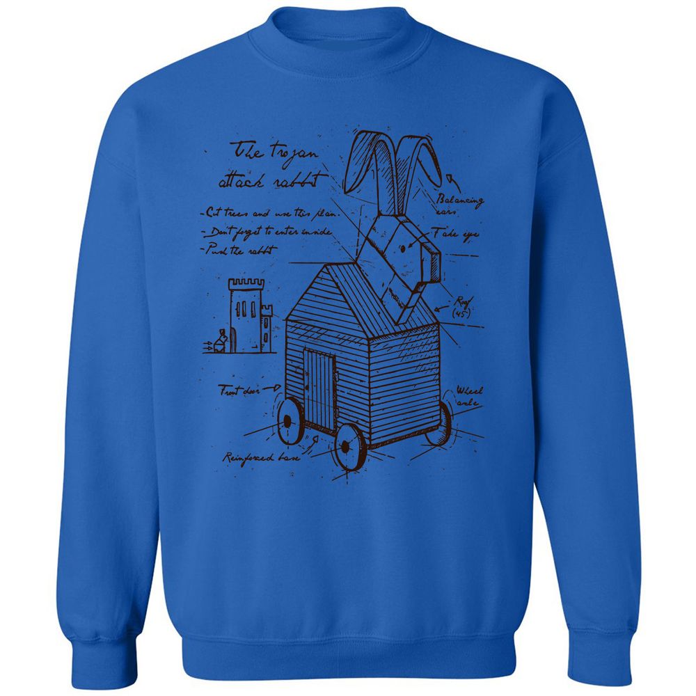 Classic Unisex Sweatshirt - ZNH6XD5Q - Royal - 9