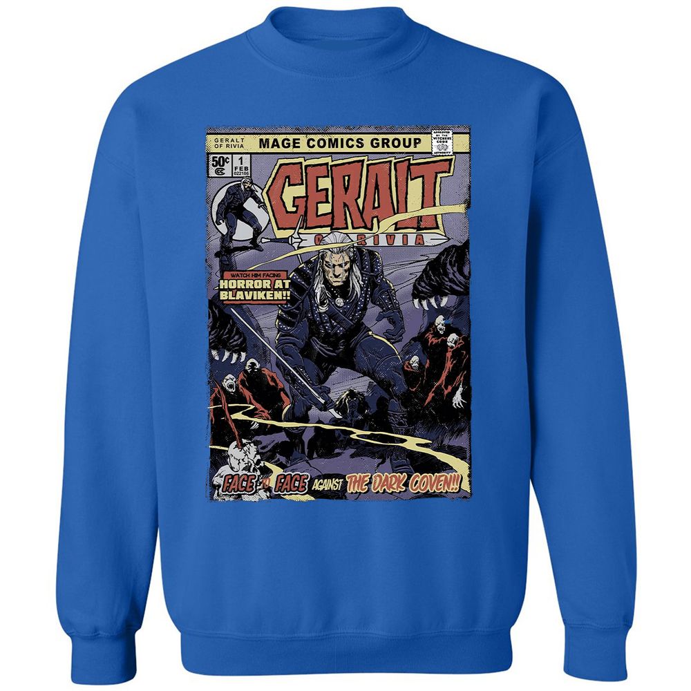 Classic Unisex Sweatshirt - QVMH183W - Royal - 9