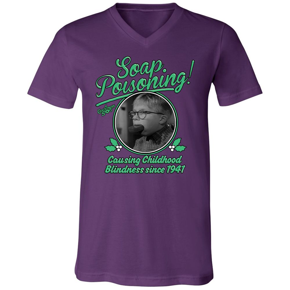 Unisex V-Neck T-Shirt - WUDW6L2W - Team Purple - 9