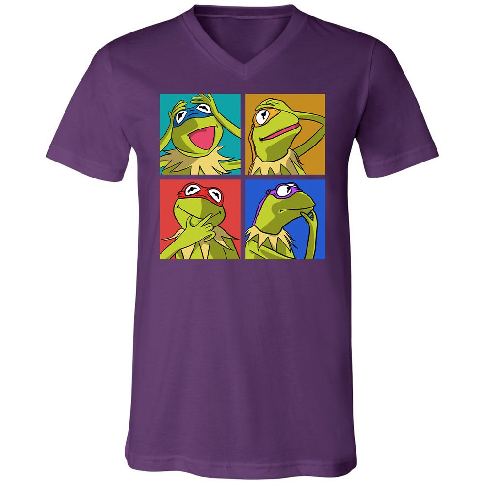 Unisex V-Neck T-Shirt - AVP34FVM - Team Purple - 9
