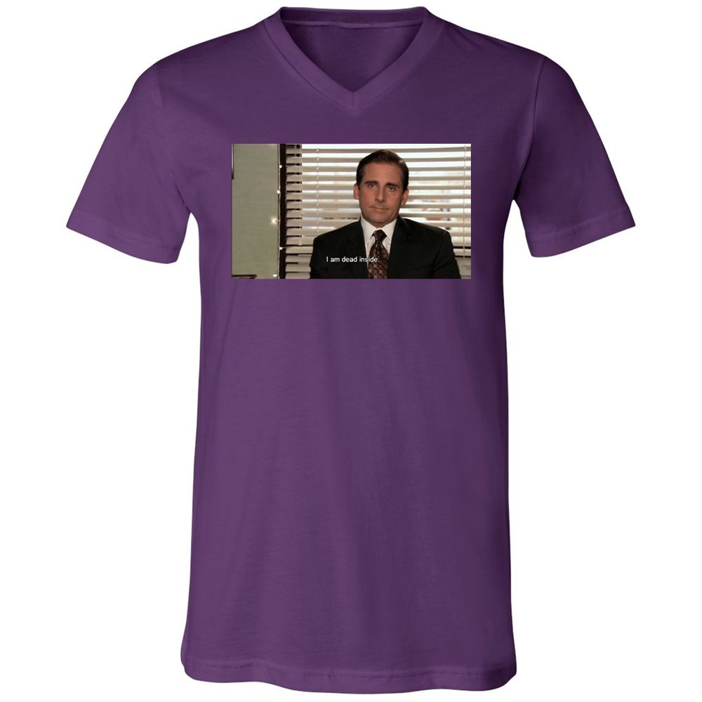 Unisex V-Neck T-Shirt - LGGE21SV - Team Purple - 9