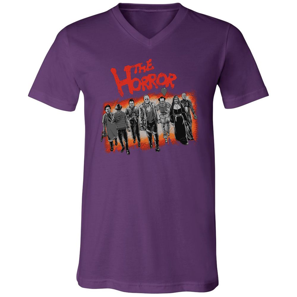 Unisex V-Neck T-Shirt - 8DR5U29R - Team Purple - 9