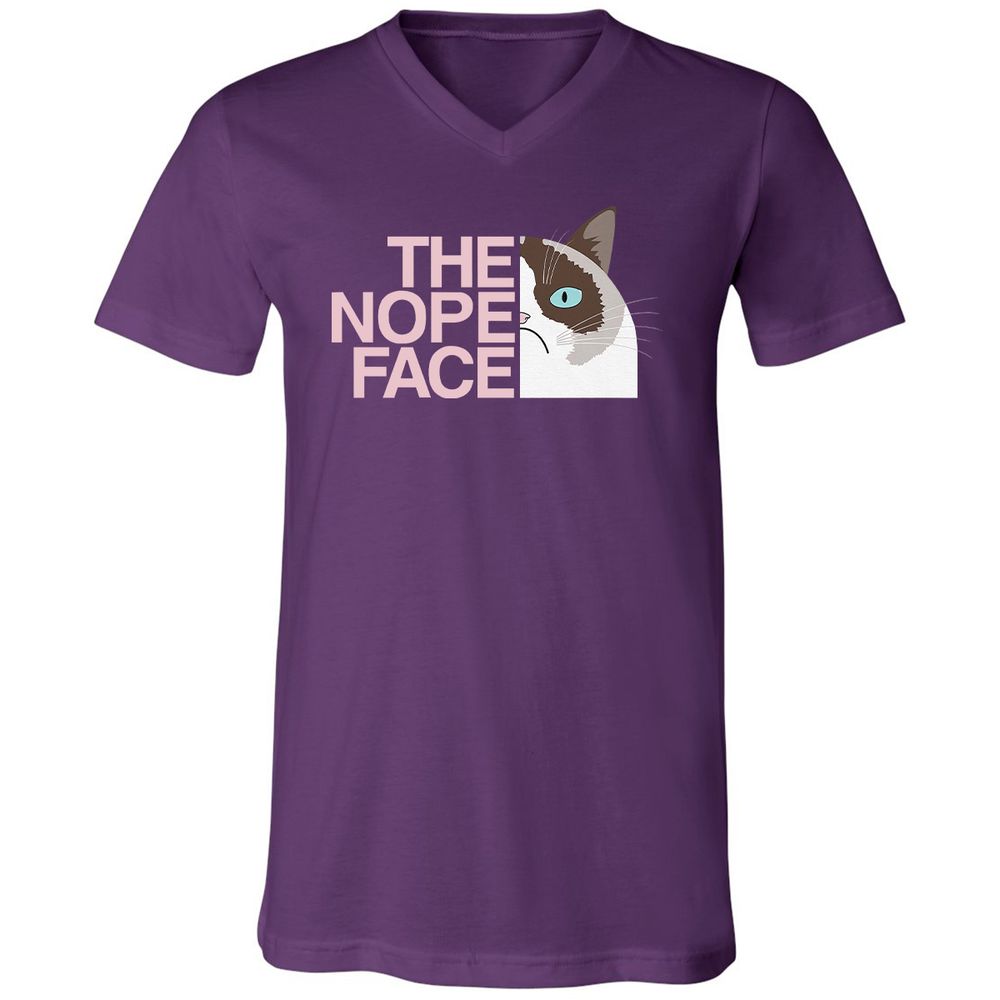 Unisex V-Neck T-Shirt - 6GLSHY9C - Team Purple - 9