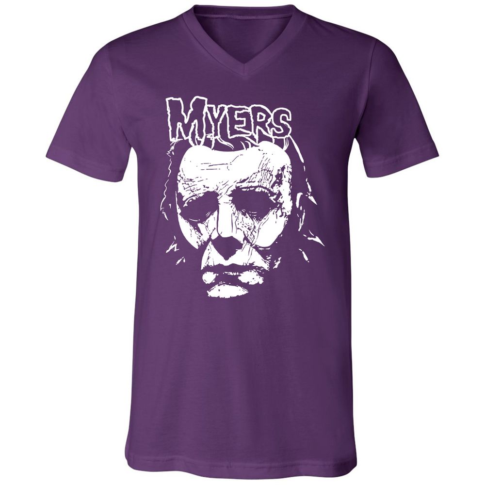 Unisex V-Neck T-Shirt - 5ZD1UXVM - Team Purple - 9