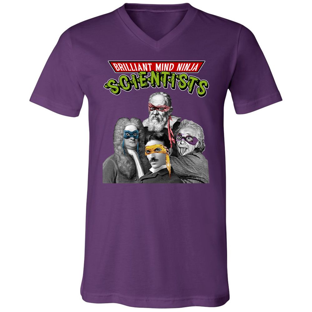 Unisex V-Neck T-Shirt - V48F1S6Y - Team Purple - 9