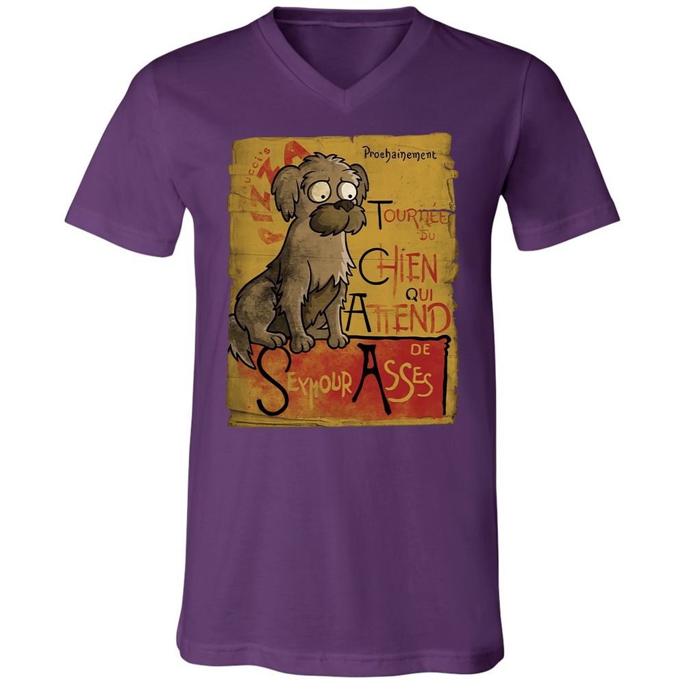 Unisex V-Neck T-Shirt - YT6HGPJB - Team Purple - 9