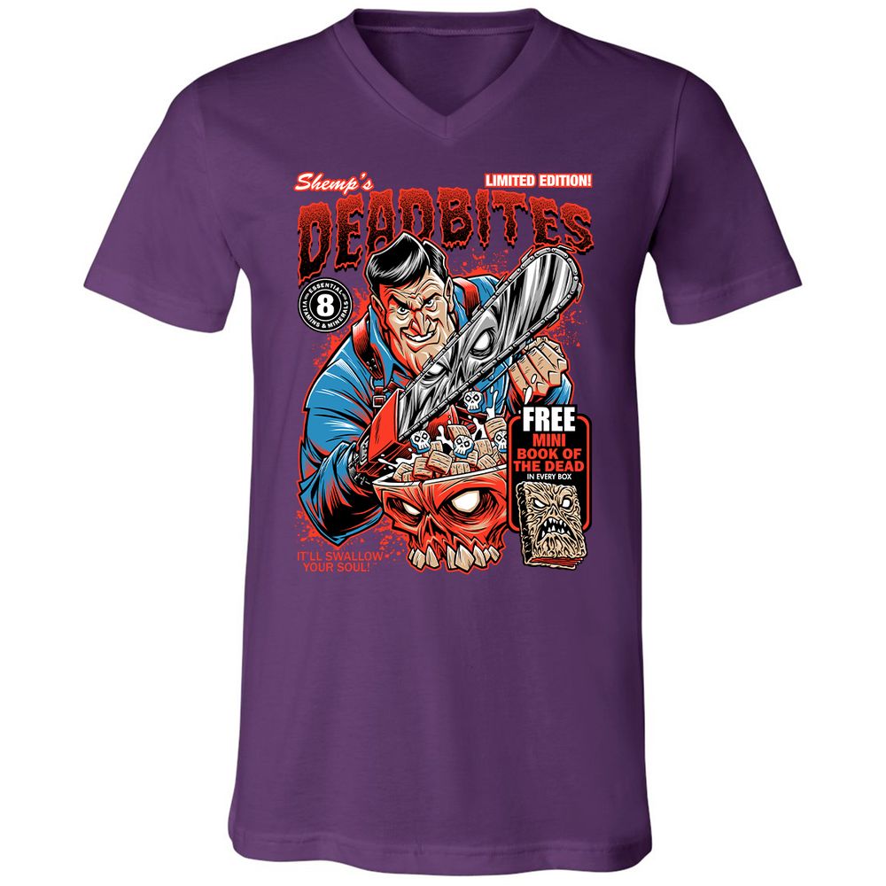 Unisex V-Neck T-Shirt - FWB1YVTZ - Team Purple - 9