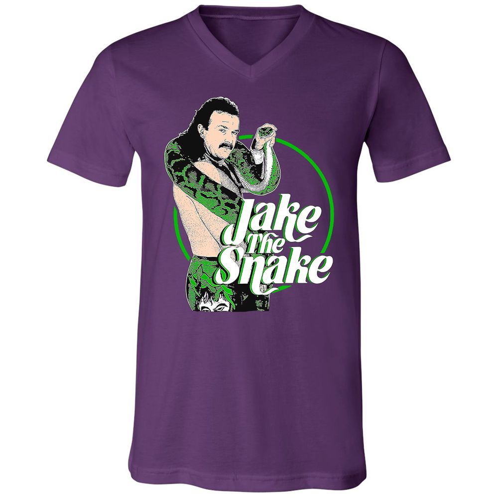 Unisex V-Neck T-Shirt - 93A7UFG5 - Team Purple - 9
