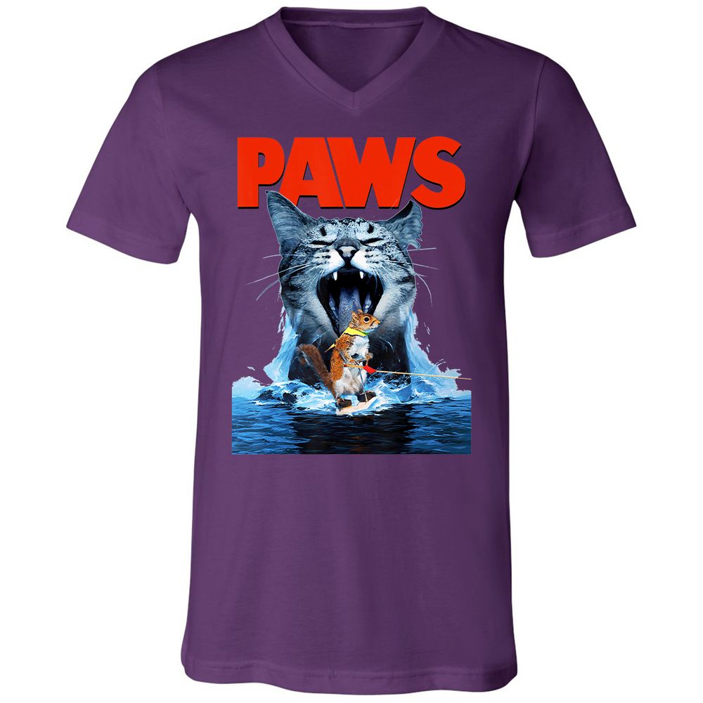 Unisex V-Neck T-Shirt - C9VJ5AGC - Team Purple - 9