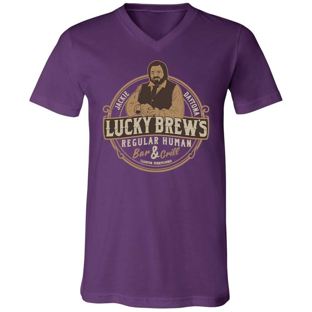 Unisex V-Neck T-Shirt - EQMM7HDG - Team Purple - 9