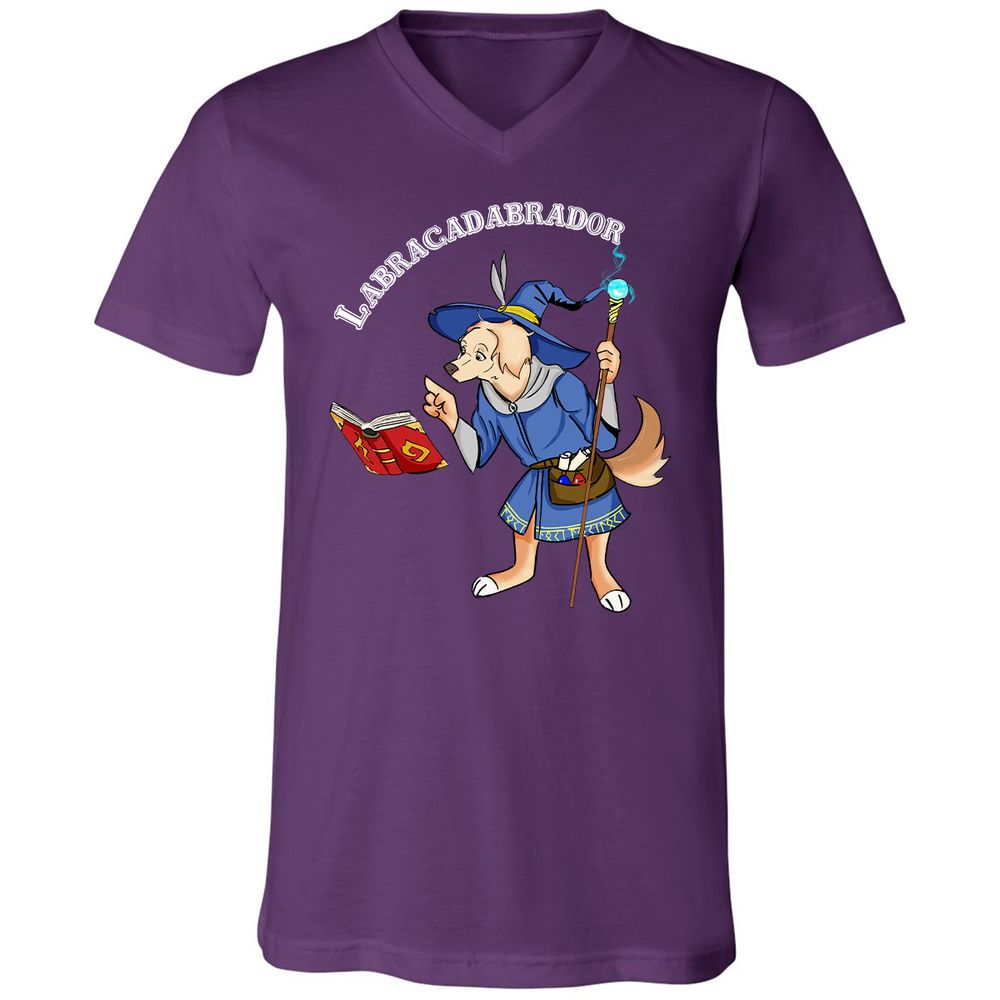 Unisex V-Neck T-Shirt - FBDYNPT4 - Team Purple - 9