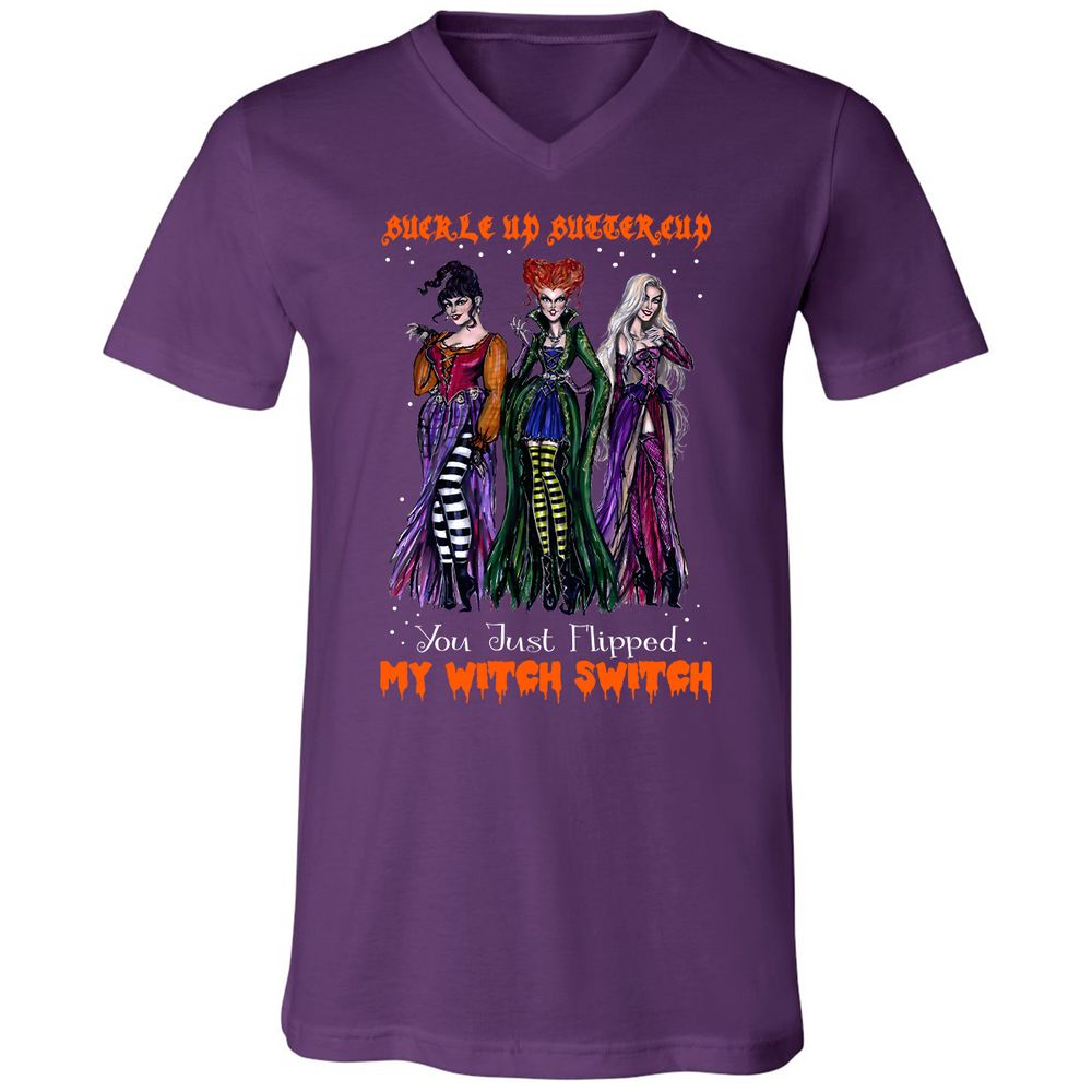 Unisex V-Neck T-Shirt - N7MTNJUT - Team Purple - 9