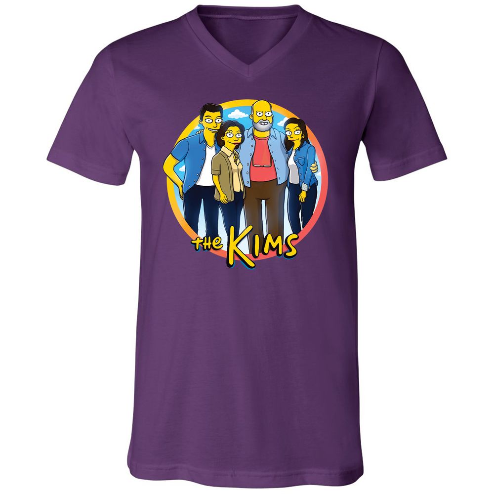 Unisex V-Neck T-Shirt - LK1MAGU7 - Team Purple - 9