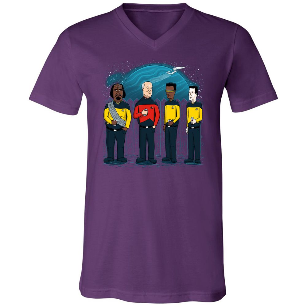 Unisex V-Neck T-Shirt - 5TUAWP2X - Team Purple - 9