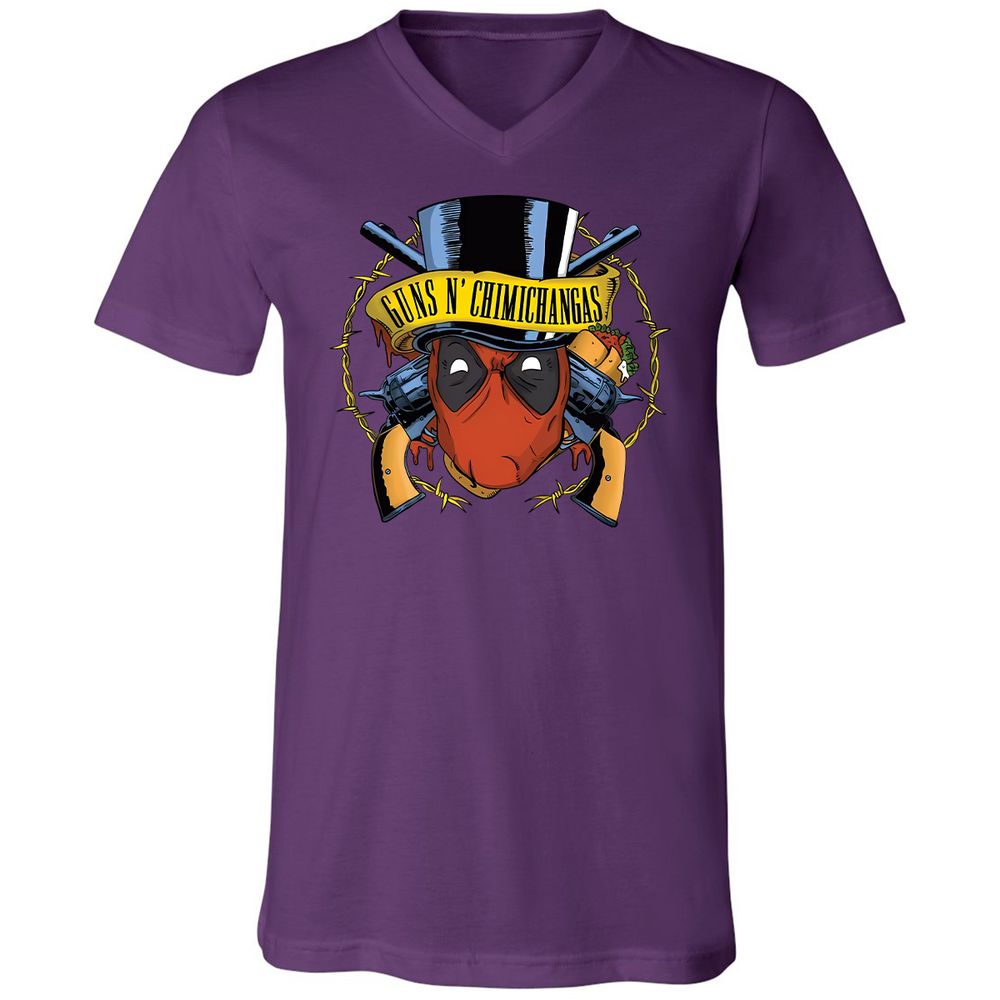 Unisex V-Neck T-Shirt - GJA7942D - Team Purple - 9