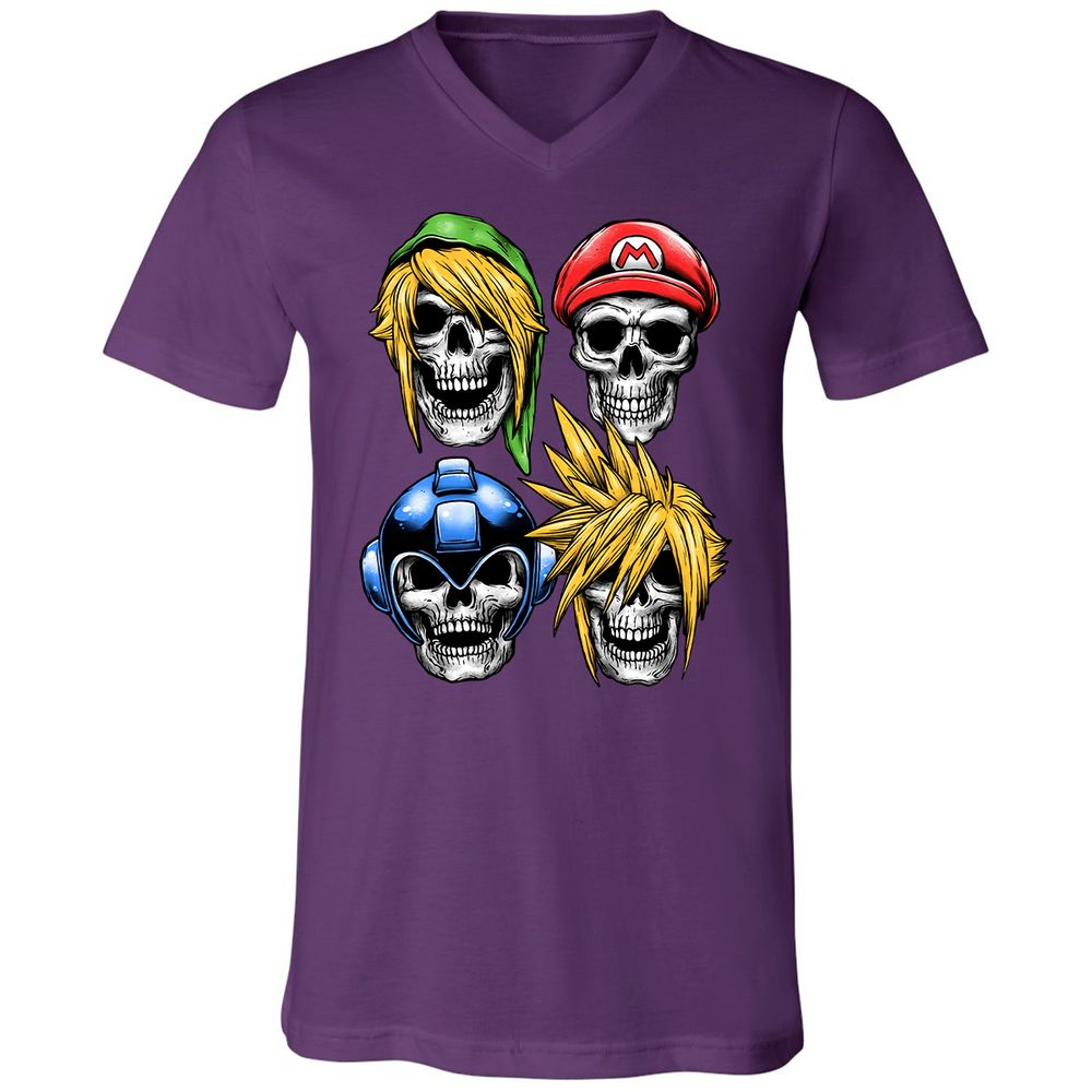Unisex V-Neck T-Shirt - 5YHMC3LL - Team Purple - 9