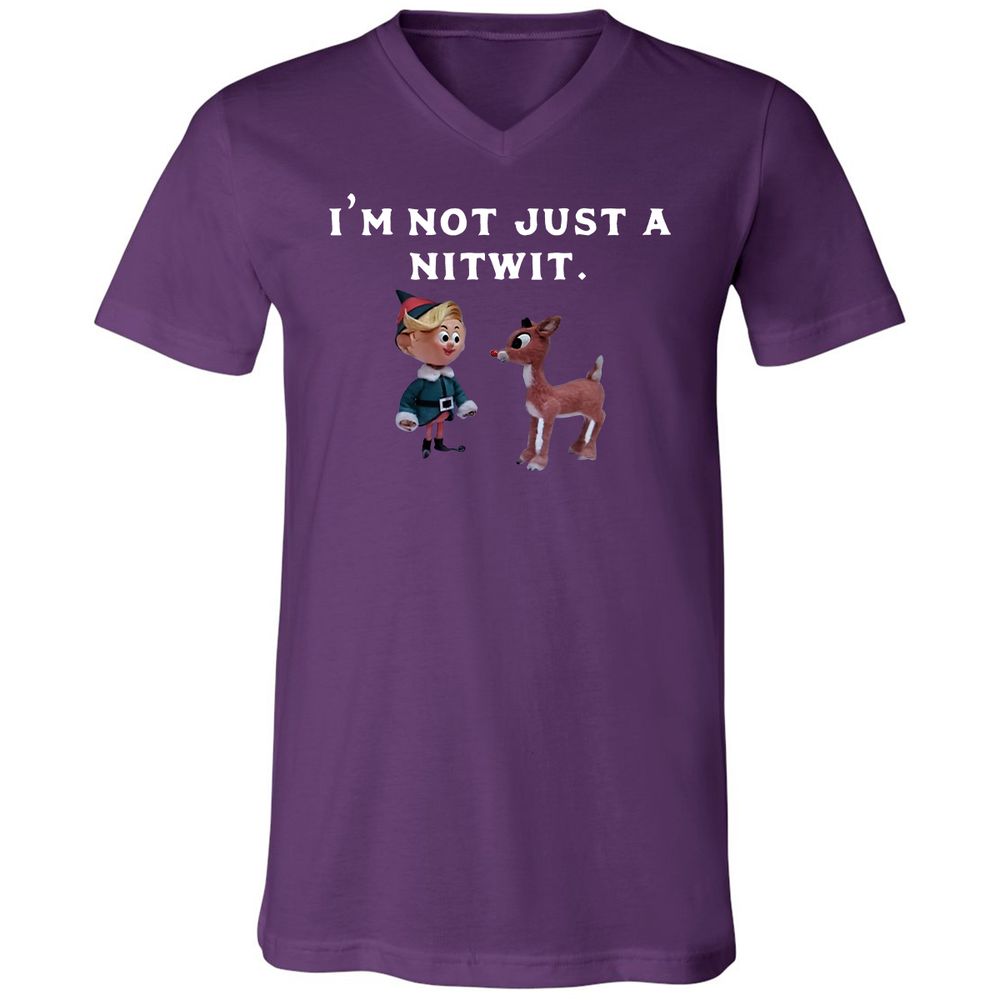 Unisex V-Neck T-Shirt - DPNMDE54 - Team Purple - 9