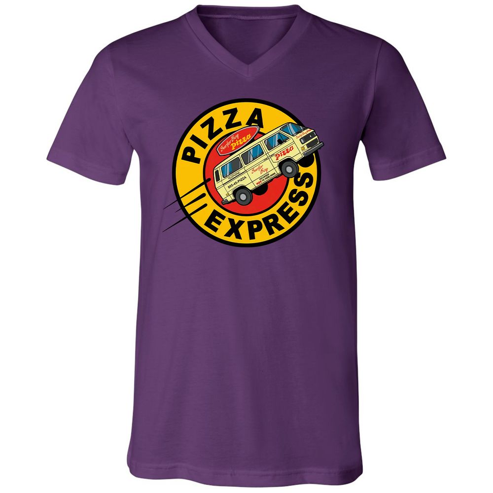Unisex V-Neck T-Shirt - BYL4VUUR - Team Purple - 9