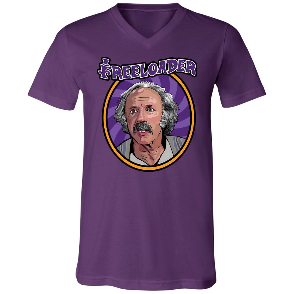 Unisex V-Neck T-Shirt - HVDGK9JR - Team Purple - 9