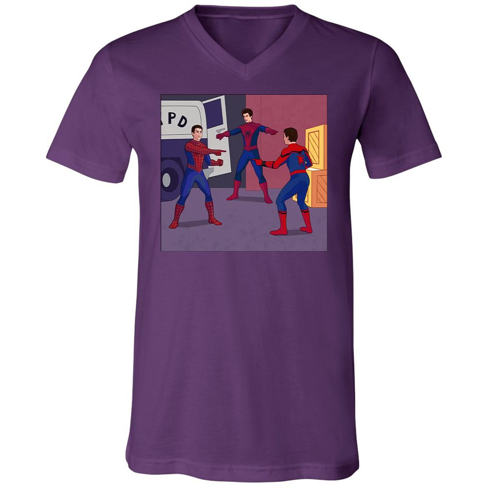 Unisex V-Neck T-Shirt - 368SVHP9 - Team Purple - 9