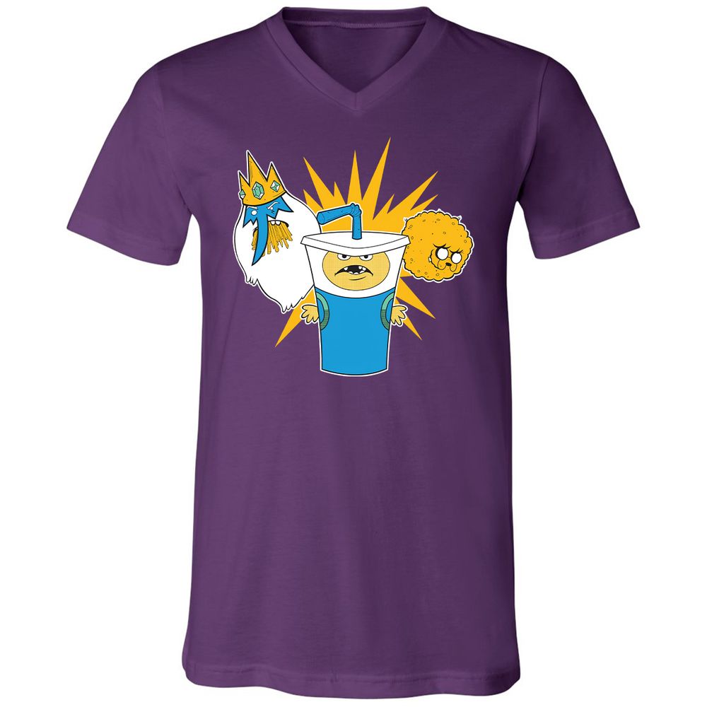 Unisex V-Neck T-Shirt - 2EDM1DWG - Team Purple - 9
