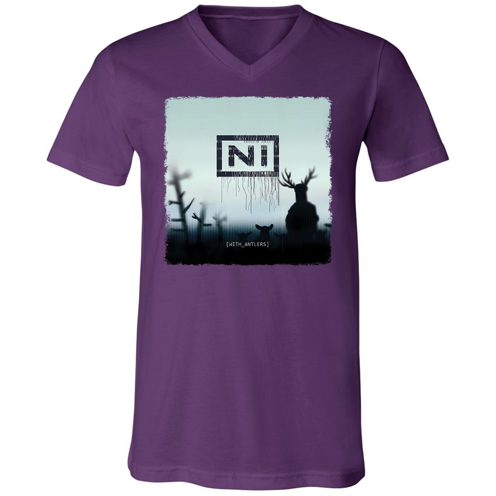 Unisex V-Neck T-Shirt - DTDLWKL4 - Team Purple - 9