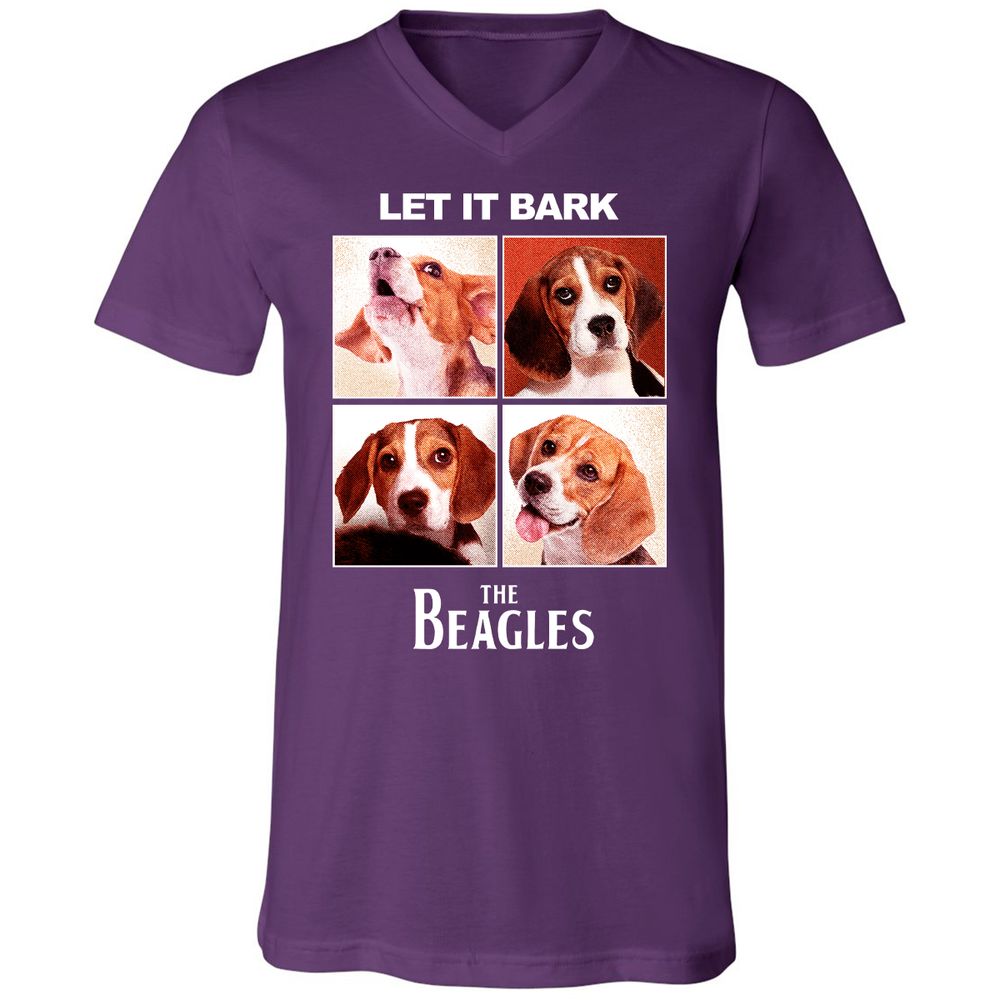 Unisex V-Neck T-Shirt - MFAV9ACB - Team Purple - 9