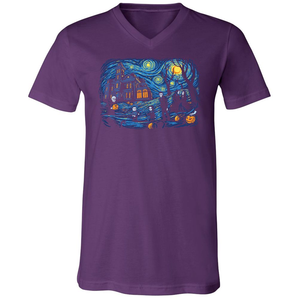 Unisex V-Neck T-Shirt - EK54WMC1 - Team Purple - 9