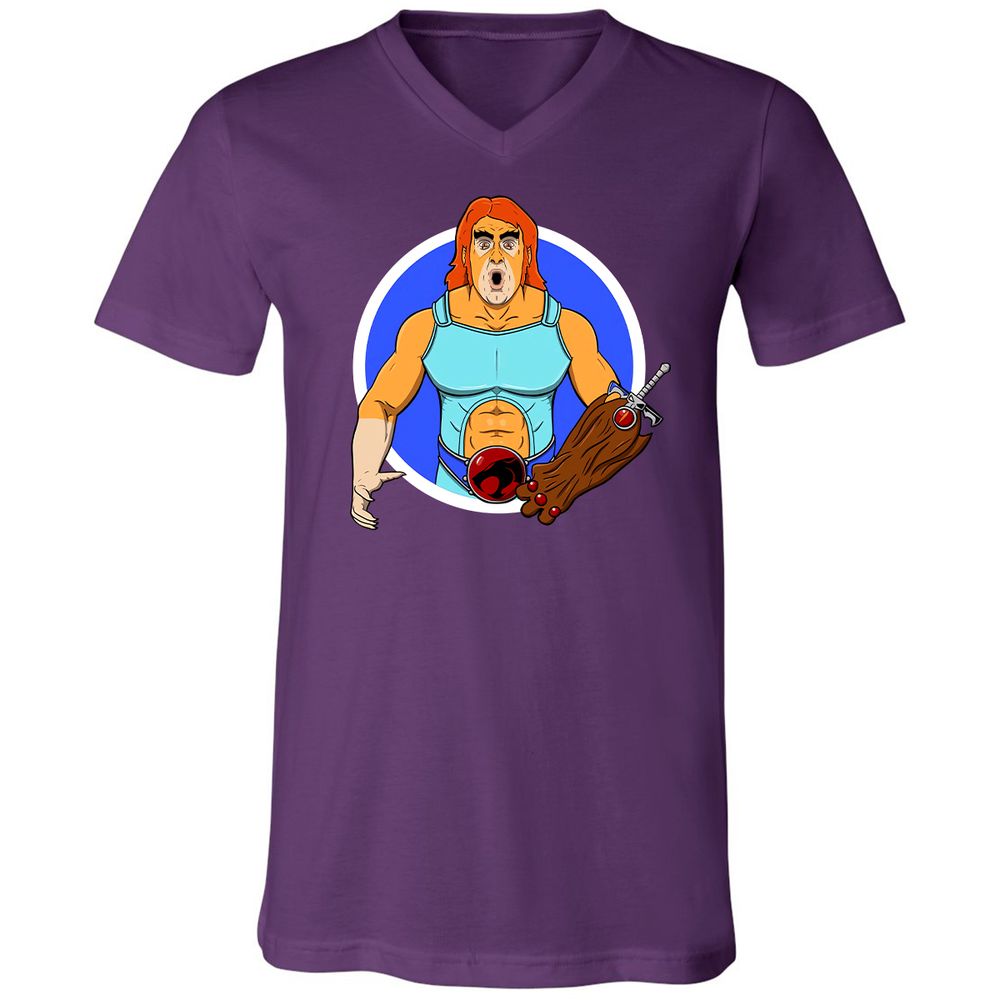 Unisex V-Neck T-Shirt - 44ZHN5FE - Team Purple - 9