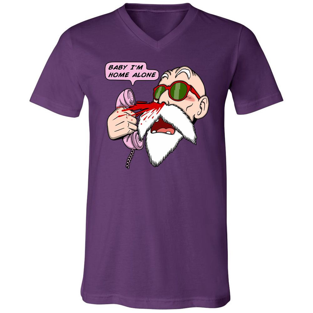 Unisex V-Neck T-Shirt - HH64NSM6 - Team Purple - 9