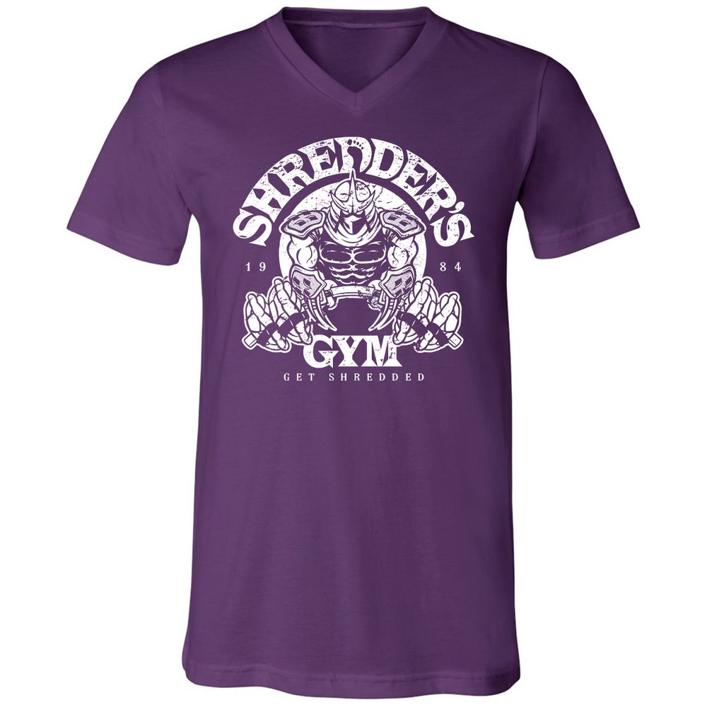 Unisex V-Neck T-Shirt - 2BXEMXCY - Team Purple - 9