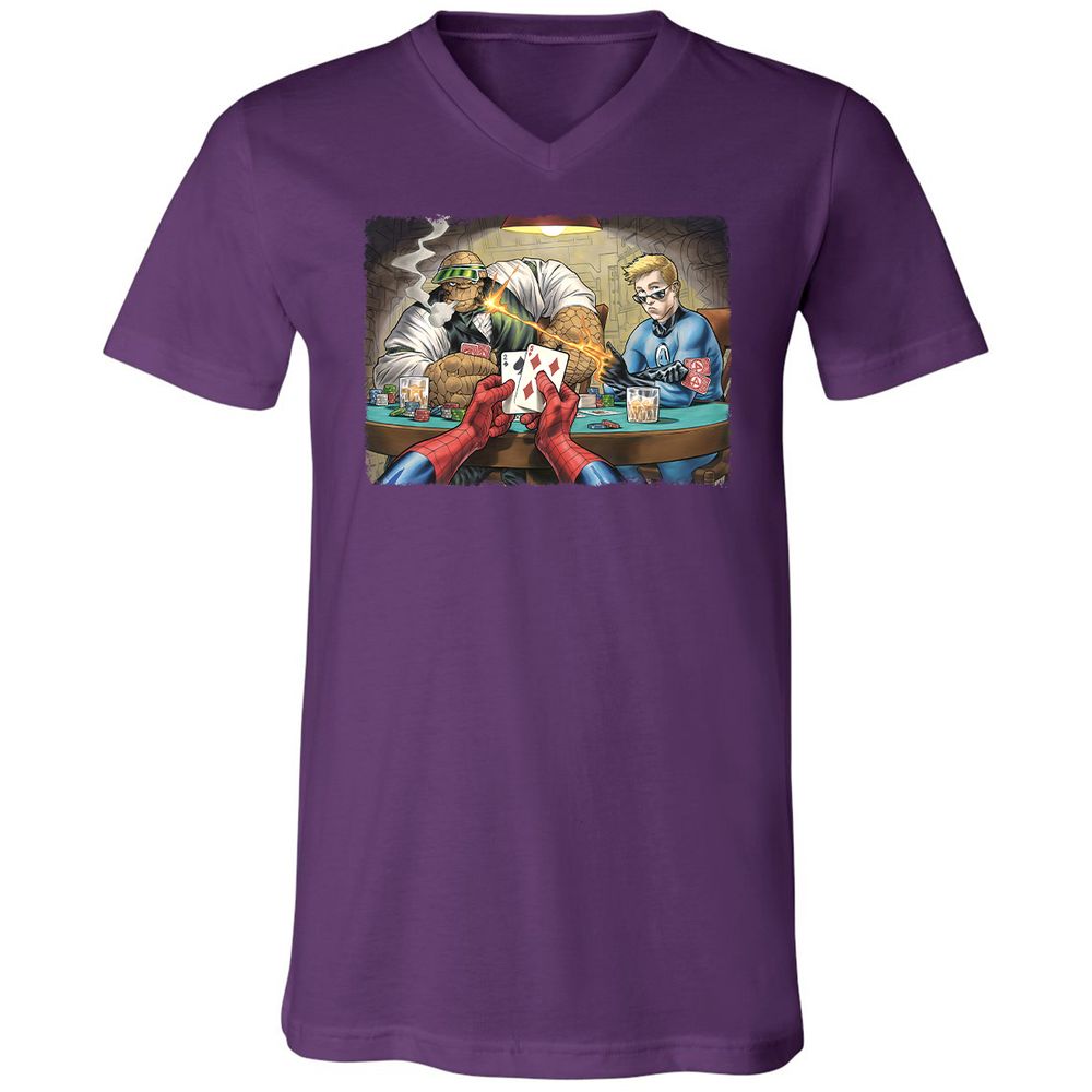 Unisex V-Neck T-Shirt - W23GM9MF - Team Purple - 9