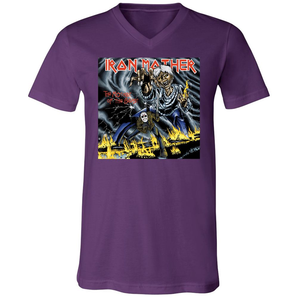 Unisex V-Neck T-Shirt - ZGKGPL7P - Team Purple - 9