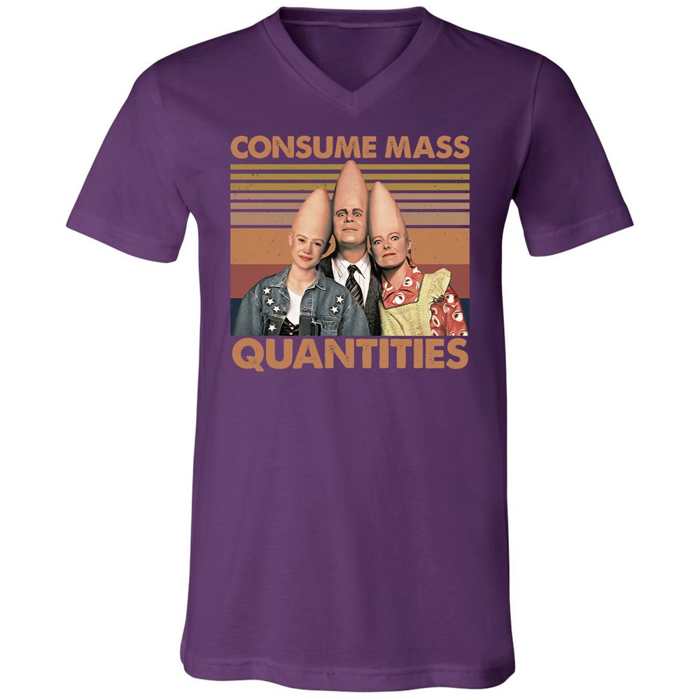 Unisex V-Neck T-Shirt - HU6YN8H4 - Team Purple - 9