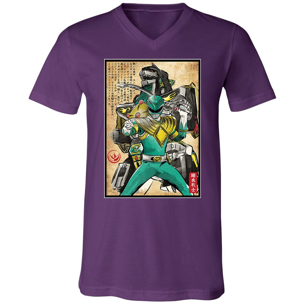 Unisex V-Neck T-Shirt - DZQ78WQ7 - Team Purple - 9