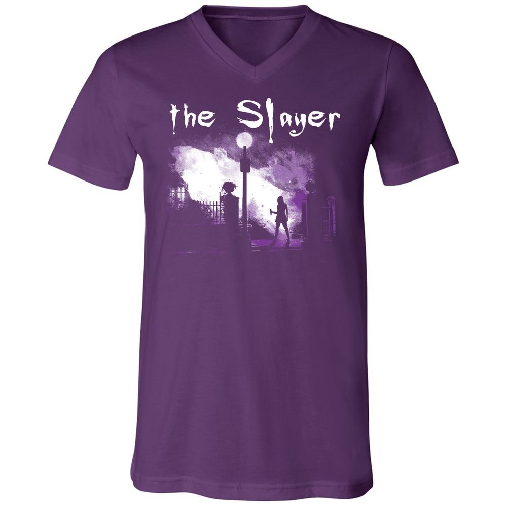 Unisex V-Neck T-Shirt - FD8ZQUEQ - Team Purple - 9