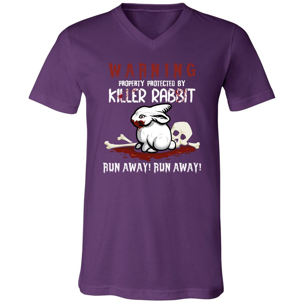 Unisex V-Neck T-Shirt - PWJBPH3J - Team Purple - 9