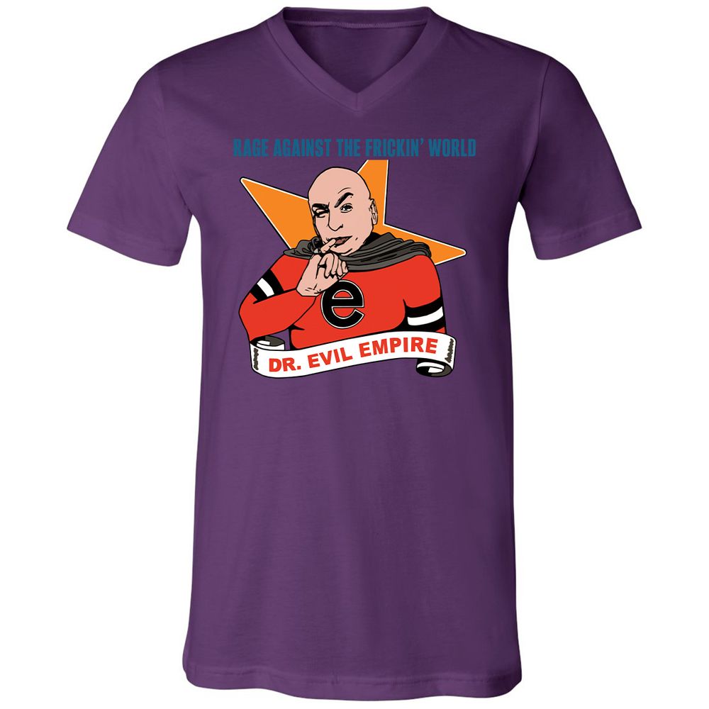Unisex V-Neck T-Shirt - RNVB1KM3 - Team Purple - 9