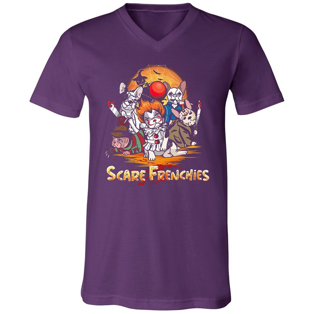 Unisex V-Neck T-Shirt - 9LCWLXST - Team Purple - 9