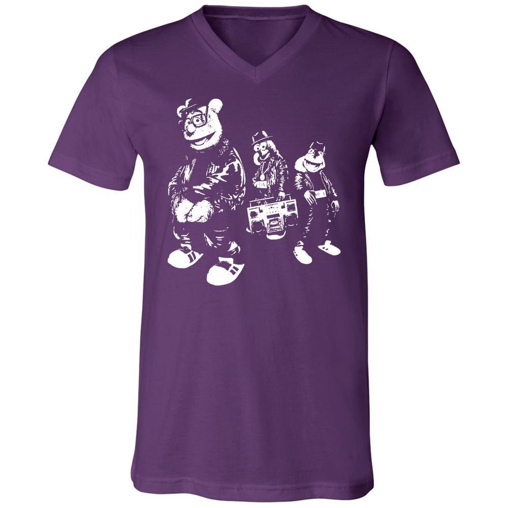 Unisex V-Neck T-Shirt - TSAXBR39 - Team Purple - 9