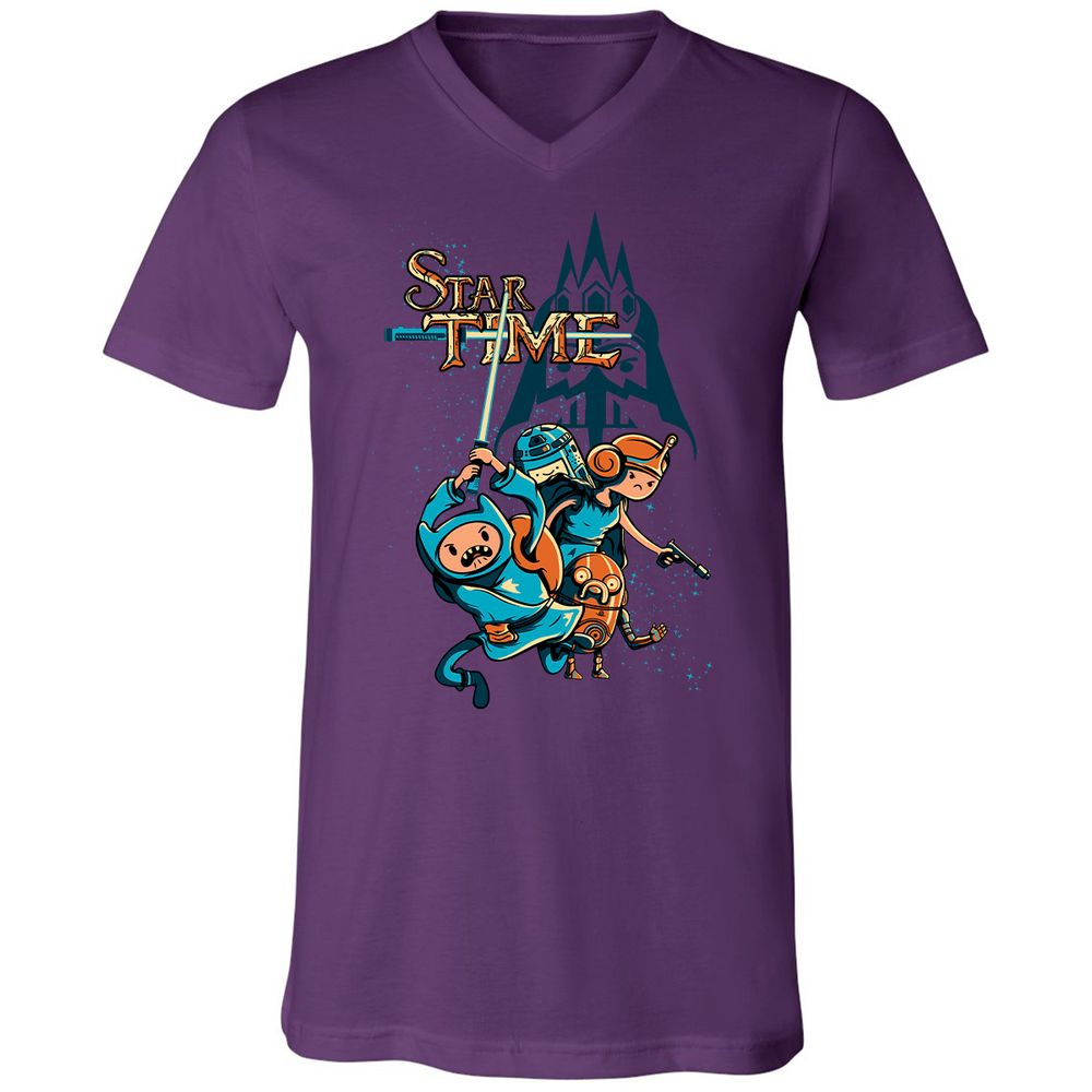 Unisex V-Neck T-Shirt - EL2NDQ5K - Team Purple - 9