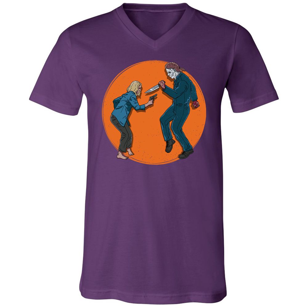 Unisex V-Neck T-Shirt - LCX7PLGK - Team Purple - 9